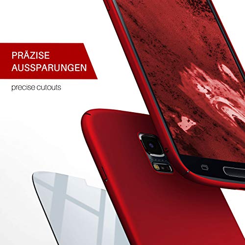 Samsung-Galaxy-S5-Hülle moex Hardcase ultra dünn, matt Rot