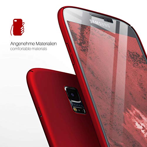 Samsung-Galaxy-S5-Hülle moex Hardcase ultra dünn, matt Rot