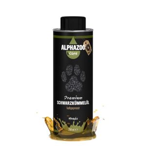 Schwarzkümmelöl Hund alphazoo Premium 250ml, Kaltgepresst