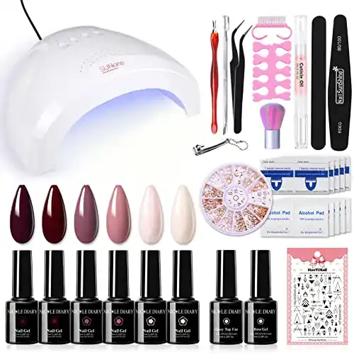 Shellac-Starter-Set NICOLE DIARY Shellac Set mit Lampe 48W