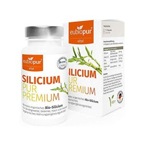 Silizium-Kapseln eubiopur Bio, 90 vegane Kapseln naturrein