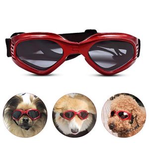 Sonnenbrille Hund PEDOMUS Verstellbarer Riemen, rot