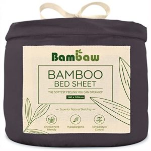 Spannbettlaken (140×200) Bambaw Anthrazit Bambusfasern