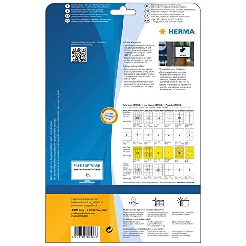Sticker-Papier HERMA 9500 Wetterfeste Folien-Etiketten DIN A4