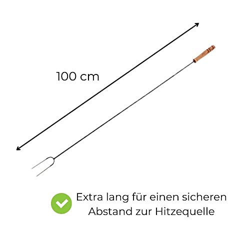 Stockbrot-Stöcke GarPet Grillspieß 100cm lang 10 Stück