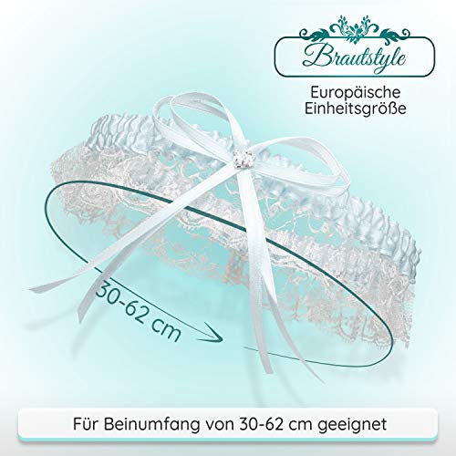 Strumpfband JK Trade BrautStyle® Premium Braut in Blau