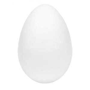 Styroporei Netuno 1 Stück er 20 cm Ei aus Styropor weiß