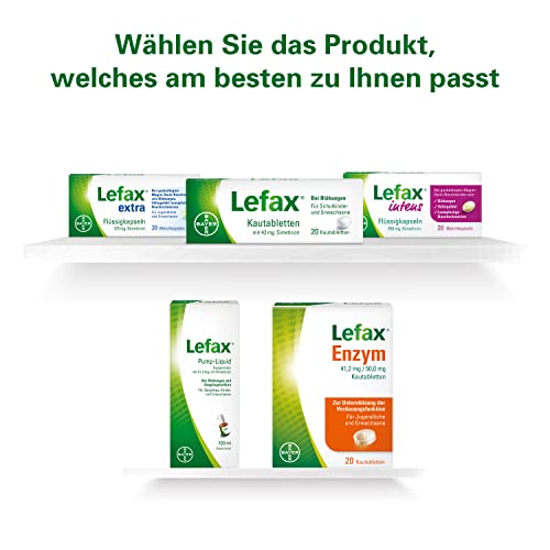 Tabletten gegen Blähungen LEFAX Intens Flüssigkapseln, 50 Stück