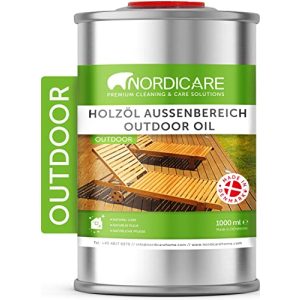 Teakholz-Pflege Nordicare Holzöl Außenbereich 1L
