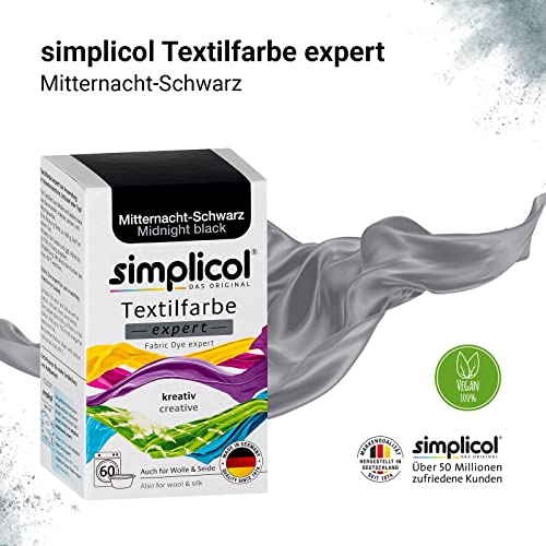 Textilfarbe Schwarz simplicol Textilfarbe expert Mitternacht-Schwarz