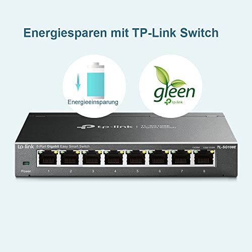 TP-Link-Switch TP-Link TL-SG108E Managed Switch 8 Port Gigabit
