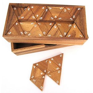 Triomino LOGOPLAY Tridomino, Dreieck-Domino, aus Holz