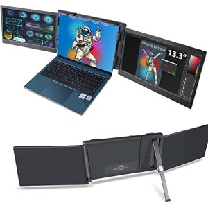 Triple-Screen Teamgee Tragbarer Monitor für Laptop, 13,3″