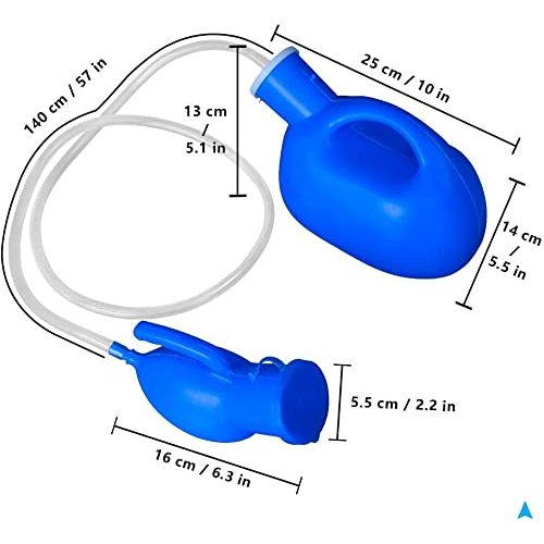 Urinal-Kondome OYZHLL Urinflaschen, 2000ml blau