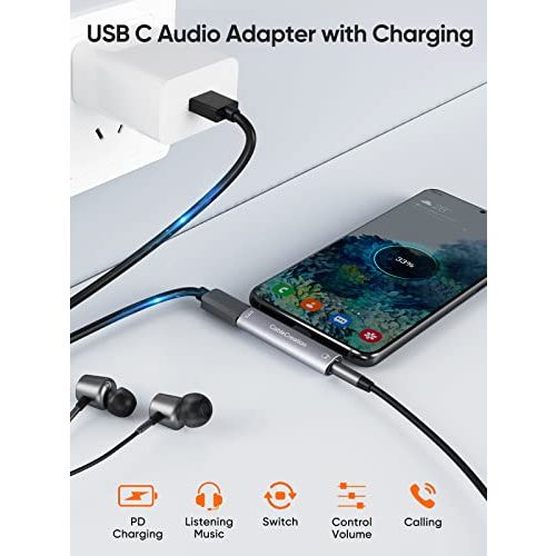 USB-C-Klinke-Adapter CableCreation USB C Kopfhörer Adapter
