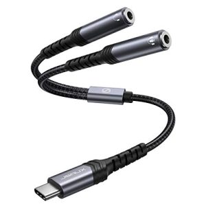 USB-C-Klinke-Adapter JSAUX JSAXU USB C Klinke Splitter, 28CM