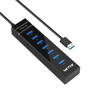 USB-Hub 7 Port IVETTO USB Hub,7 Port USB Verteiler 100cm Kabel
