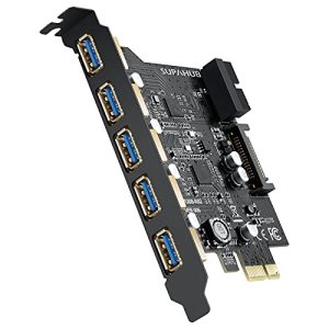 USB-PCI-Karte SupaHub PCI-E auf USB 3.0 Karte 5 x USB 3.0