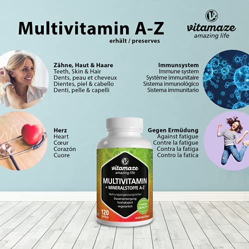 Vitamin-Kapseln Vitamaze – amazing life Multivitamin hochdosiert