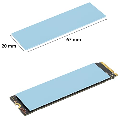 Wärmeleitpad POPPSTAR 6X für M.2 SSD, 3 Stärken, blau
