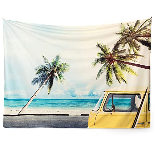 Wandteppich riijk extra groß 250x180cm Motiv „Beach Bus“
