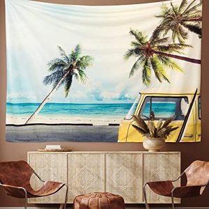Wandteppich riijk extra groß 250x180cm Motiv „Beach Bus“