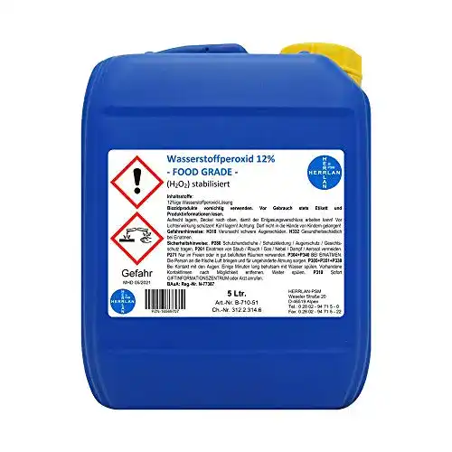 Wasserstoffperoxid (12 Prozent) HERRLAN PSM 5 Ltr. stabilisiert