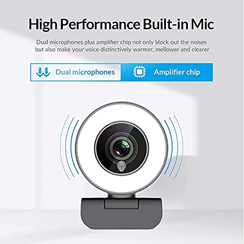 Webcam mit Ringlicht Angetube Webcam für Game-Streaming