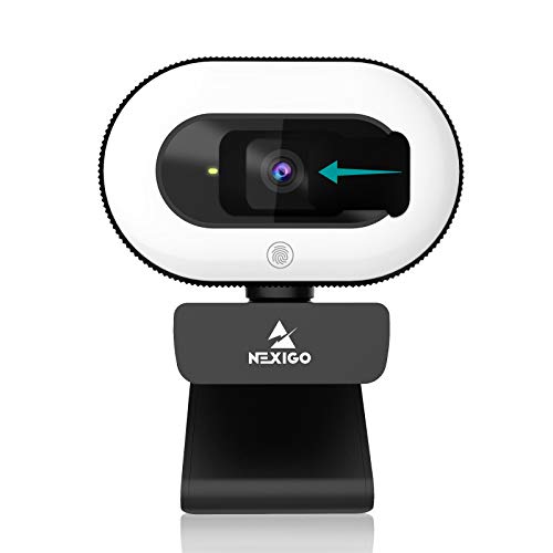 Webcam mit Ringlicht NexiGo StreamCam N930E, 1080P Webcam
