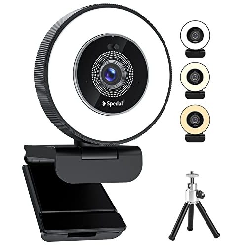 Die beste webcam mit ringlicht spedal 4k webcam mit ringlicht stativ Bestsleller kaufen