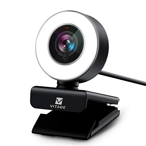 Die beste webcam mit ringlicht vitade webcam 1080p hd mit mikrofon Bestsleller kaufen