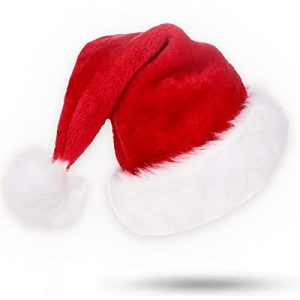 Weihnachtsmütze Jonami Nikolausmütze Plüsch Rot