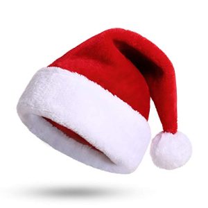 Weihnachtsmütze KONVINIT Nikolausmütze Erwachsene Plüsch
