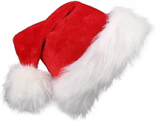 Weihnachtsmütze Ptsaying Erwachsene Nikolausmütze