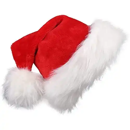 Weihnachtsmütze Ptsaying Erwachsene Nikolausmütze