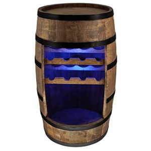 Weinfass-Stehtisch CREATIVE COOPER Holz mit LED-Leuchten