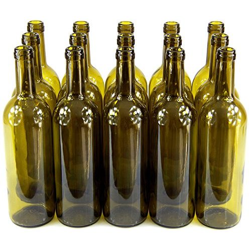 Die beste weinflaschen leer made in italy 15 stk 750ml olivgruen Bestsleller kaufen