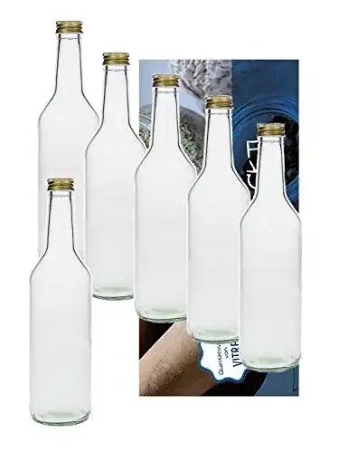 Weinflaschen leer Vitrea 10 Leere Glasflaschen 1000ml 1 Liter