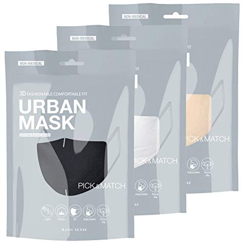 Die beste wiederverwendbare masken basic sense 3 packungen waschbar Bestsleller kaufen