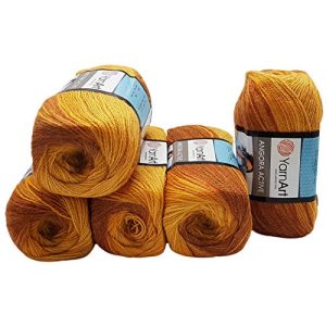 Yarnart-Wolle ilkadim 5 x 100 g YarnArt Angora Active Strickwolle