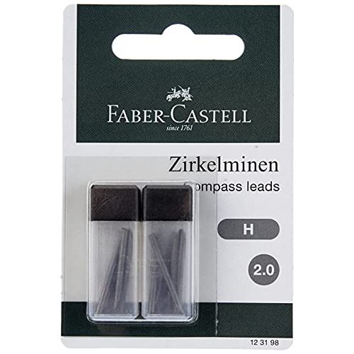 Zirkelminen Faber-Castell 123198, 2mm, Härtegrad H, 12 Stück