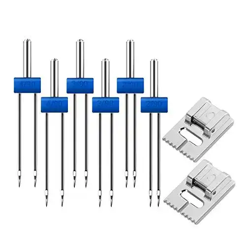 Zwillingsnadeln AIEX 2/90 3/90 4/90 6er Pack Doppelnadel