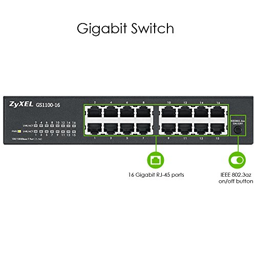Zyxel-Switch Zyxel 16-Port Gigabit Ethernet Unmanaged Switch