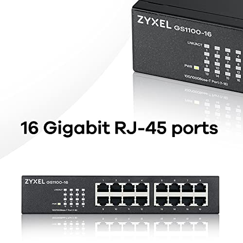 Zyxel-Switch Zyxel 16-Port Gigabit Ethernet Unmanaged Switch