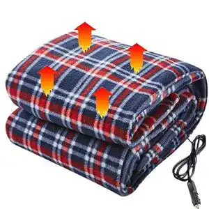 12V-Heizdecke Big Ant Auto Heizdecke Kuscheldecke, Elektrische Wärmedecke Weich