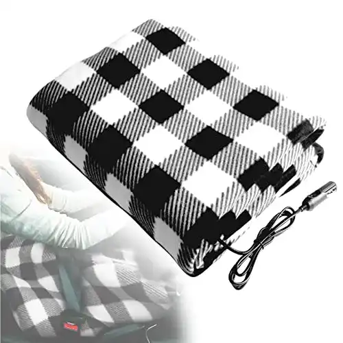 12V-Heizdecke LTSKY Dexian Auto Heizdecken, 12V Polarfleece Autodecke