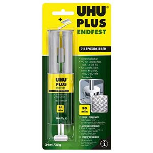 2-Komponenten-Kleber UHU 2-Komponentenkleber Plus Endfest, Glasklarer und höchst belastbarer