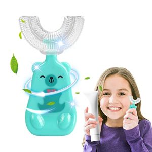 360-Grad-Zahnbürste Runmeihe U Form Zahnbürste Kinder, 360 Grad Zahnreinigung