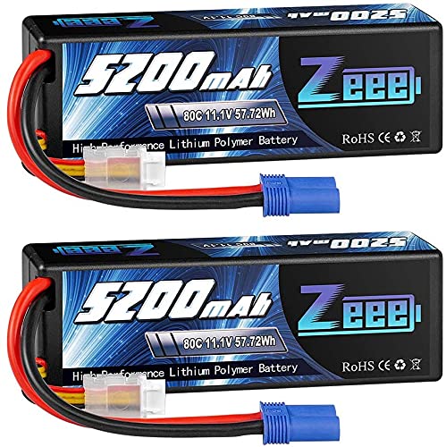 Die beste 3s lipo zeee 3s lipo akku 111v 80c 5200mah hardcase batterie mit ec5 Bestsleller kaufen