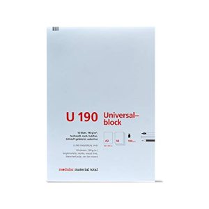 A2-Papier Modulor Universalblock U190, Zeichenblock DIN A2 mit 50